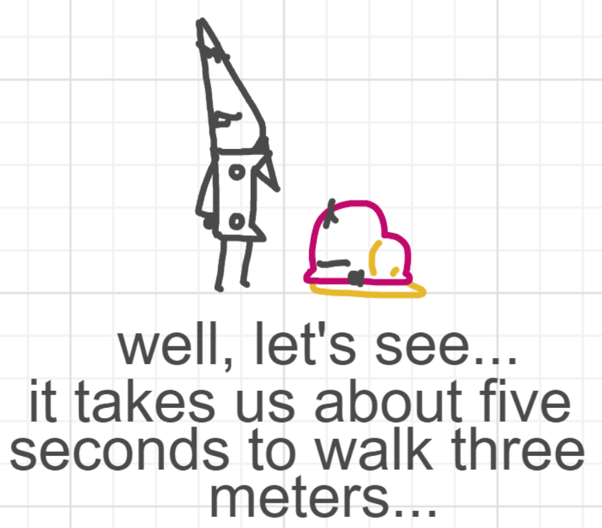 A panel from What's The Point, episode five of the Board Boards object show by Furretwalk/WalkingFurret.